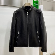 라이더 세미 레더 아우소켓 카라 봄 아우터 케이프 점퍼 빈티지 남자 양가죽 자켓