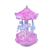 퍼즐피플 3D 크리스탈 입체퍼즐모형 시리즈, 기타, 3D크리스탈 회전목마 핑크, 3D크리스탈 회전목마 핑크, 49p
