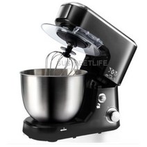파운터 반죽기 4l 600w 전기 요리 스탠드 식품 믹서 egg beater 반죽 블렌더 베이킹 휘핑 크림 틸트 헤드 주방 요리사 기계 4l, 검은색