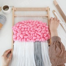 수편기 양말목공예 직조틀 직조기 뜨개질 원목, A