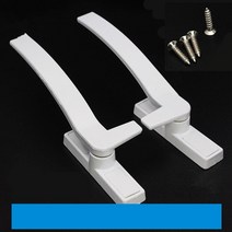 루버창 폴딩도어 손잡이 흰색 교체 upvc 창 핸들 왼쪽손 아연 합금 창 하드웨어 도어, 오른쪽
