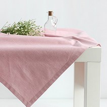테이블 식탁러너 식탁보 순면무지 정사각 티테이블커버 50x50, 인디핑크