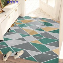SKANDSALO 현관코일매트 미끄럼 헬스장 베란다 놀이터업소용 롤 카페트 카펫 패턴 층간소음 신발털이, 모자이크 + 100*160