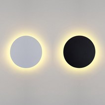 LED 원형 벽부등 써클 벽등 12W, 10287.전구색(노란빛), 원형 벽부등 12W(블랙)