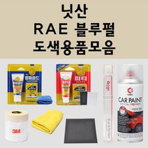 닛산 RAE 블루펄 주문 펄 (2개세트) 자동차 붓펜 카페인트 도색 스프레이 퍼티 컴파운드 차량용, 닛산:신나/시너