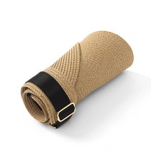 네추럴 돌돌이 썬캡 여름 라탄 자외선차단모자