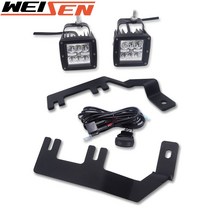 쉐보레 콜로라도 호환 24w 후드 도랑 10 2015 2022 gmc canyon pmma 렌즈 용 30v led 안개등 브래킷 키트 51, 2400lm