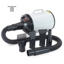 드라이룸 애견드라이기 대형견 개 기 3.8HP 2800W 무단 속도 애완 동물 머리 블래스터 열 전문 공군 송풍기를 큰 중간, WHITE