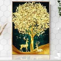 돈들어오는 금나무액자그림 11종 풍수지리그림 개업선물 이사선물 인테리어액자
