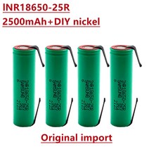 가져온 18650 2500mah 충전식 배터리 inr18650 25R m 20A 방전 리튬 이온 15A DIY 니켈, 05 6pcs