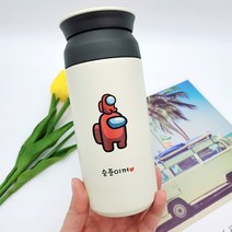 텀블러제작 이름각인 보냉물통 어몽어스 보냉텀블러, 레드