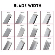 견고한 12 개/대 나무 조각 세트 칼 도구 목공 핸드 툴 수제 공예 전문 선반 Gouges 나이프, 01 6mm Flat chisel