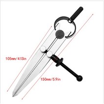 가죽공예 베지터블가죽 스웨이드원단 천연가죽원단탄소강 스크라이버 분배기 휠 나침반 가죽 스티치 구멍, 한개옵션0