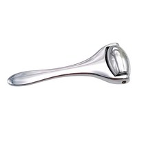 페이스쿨러 쿨링마사지기 아이스 롤러 얼굴 주름리프팅 스테인레스 스틸 페이스 피부 냉각 눈 마사지기 안티 에이징 리프트 통증 완화 뷰티 스파 도구, Silver