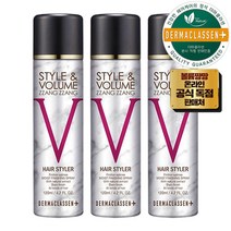 더마클라센 스타일앤 볼륨짱짱 흑채 스프레이x3개, 흑색, 상세설명 참조