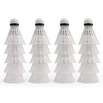 테니스 배트민턴 스트링머신 줄감는기계 24pcs 나일론 배드민턴 Shuttlecocks 공 안정 및 내구성 휴대용 제, 02 WHITE