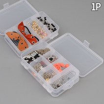 무지 투명 10칸 소품 약 악세사리 수납 약통 케이스 보관함 수납함 알약 비즈 주얼리 사무 문구 용품 작은 소지품 정리 보관 함 통 칸막이 분실 방지 부자재 압정 클립 재료 휴대용