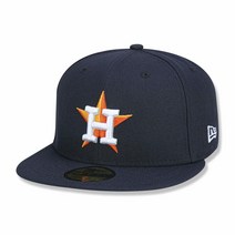 뉴에라 59FIFTY Houston Astros Navy MLB 2017 정통 컬렉션 온 필드 홈 핏 캡, 7 1/4