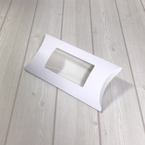 [로얄]오목10호(창문AT) 120x35x220/100개 답례품 선물상자 투명창 쿠키 비누 악세사리 방향제 반달박스 웨딩 명절 어린이집