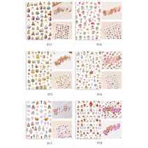 [고네일] 천사 네일스티커 엔틱스티커 마리아스티커 엔틱네일 크리스찬스티커, 916