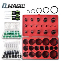 고무오링 세트 6종모음 오링풀러 실리콘오링 오일링 고무링 패킹 바킹, 4.오링세트 740PCS 블랙 C50