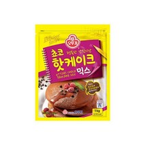 오뚜기 아이들간식 브런치 홈파티 쵸코핫케이크믹스 1KG 영양간식 한끼식사, 16개