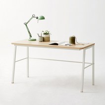 한샘 티오 책상 콘센트형 140cm(컬러 택1), 색상(상판/다리):그레이/다크그레이(D)