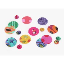 수입 03 요요 조각원단 80종세트 2.2cm 패치워크, 수입 프린트03요요조각원단80종-2.2cm