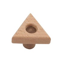 원목1구손잡이 무도색 삼각기둥 협탁 가구 좌탁 공방 장농 화장대 서랍 사물함 소품 DIY 철물 싱크대 옷장