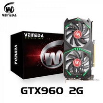 VEINEDA-그래픽 카드 오리지널 GTX 960 2GB 128Bit GDDR5 비디오 카드 nVIDIA Geforce 게임 gtx 960 GTX 750 Ti 1050 용 VGA, GTX960 2GB