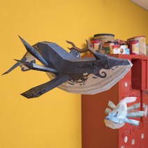 [천삼백케이] [톰텐] 페이퍼크래프트 고래의 비행(카이)