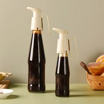 굴소스펌프 케첩 유리병 펌프, A