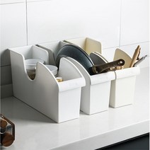 후라이팬 냄비뚜껑 손잡이형 화이트 정리함 정리대