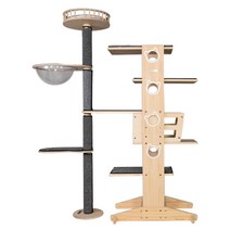 [솔향기를머금은가구] [럭시캣] 아론 5 캣타워 (파퓰러)/캣타워/원목캣타워, 상세 설명 참조