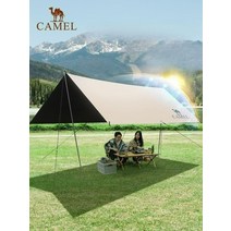 실타프 대형 경량 헥사 백패킹 캠핑 렉타 미니멀 오토캠핑 그늘막 차박 타프, 타프, 라지 베이지