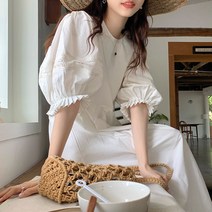 코코블랑 마리엔 퓨어 퍼프 원피스