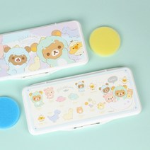 수채화 물감 팔레트 리락쿠마 라운드 파레트 - 랜덤발송, 랜덤1개