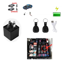 원격시동 자동 릴레이 열쇠가없는 엔진 잠금 해제 시스템 두 개의 충전식 무선 릴레이 래, 없음