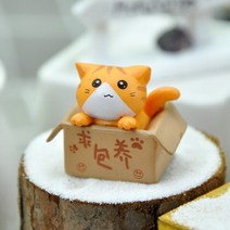 미니캣타워 작은타워 고양이타워 고양이 귀여운 미니 고양이 장식 정원 어린이 아기 방 장난감 미니어처 피, 02 B