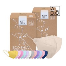 브랜드없음 [알도]에코슈브 새부리형 컬러 마스크(소형/키즈용) 30매입 2개(총 60매), 베이비핑크