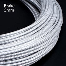 자전거 부품 용품 전기자전거3m 5mm 브레이크 케이블 산악 시프트 하우징 변속기 케이블 위빙 라인 파이프 튜브 변속 와이어, 브레이크 실버