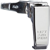 Southco 62-10-31 Polished Chrome Lift and Turn Compression Latch Adjustable Grip, 1