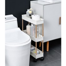 5평 원룸 꾸미기 6평 7평 인테리어 슬림 3단 이동식 틈새선반 주방 이동형선반, 상세 참조