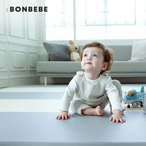 국민 아기매트 본베베 유아 국민 거실 폴더매트, 네추럴그레이