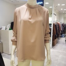 막스카라 소매주름 블라우스(M21QWB317)