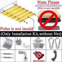 테라스어닝 어닝천막 스카이어닝 HDPE 안티 uv 텔레스코픽 웨이브 태양 그늘 그물 안뜰 파빌리온 천막 홈, 02 Without Poles_23 1.2x7m