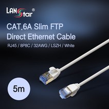 랜스타 Cat.6A FTP 슬림 LAN 랜 케이블 5m LS-6AFTP