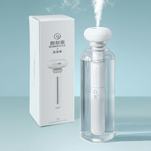 물병가습기 유리병 도너츠 가습기 대형 스프레이 usb 미네랄 워터 보틀 몇 프라임 수분 제한 첨부 책상 가습기, 2. 라임 화이트 유리병