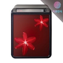 루셀 스마트지문금고 WOUP-040 심플 플라워 디자인 스마트폰문자알림 선일가정용금고 잠금락도어두께 동급최강 기사님설치배송 보석함증정, 4.NB(블랙붓꽃), 추가안함, 1층(E/V있음)