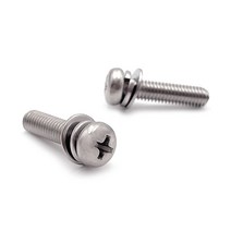 스텐 둥근 샘스 볼트 마루 셈스 SEMS 와셔 조립볼트 M2 M2.6 M3 M4 M5 M6, 스텐 둥근머리 샘스볼트, M5(5mm), 16mm, 1개